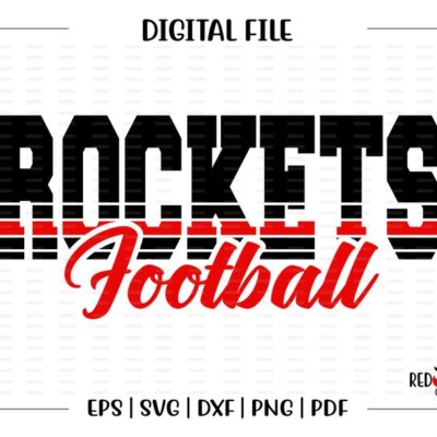 7227 Football svg Rocket Football svg Rocket Rockets Football svg dxf eps png pdf sublimation design clipart htv image design