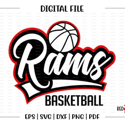 7240 Basketball svg Ram Basketball svg Ram Rams Basketball svg dxf eps png pdf sublimation cut file htv vector digital clipart