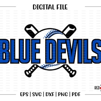 7243 Baseball svg Softball svg Blue Devil Devil Baseball svg Softball svg dxf eps png pdf sublimation cut file htv vector digital