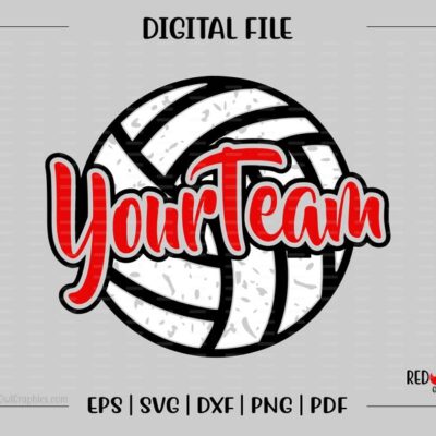 7247 Custom Personalized Volleyball svg Volleyball School Team Mascot svg dxf eps png pdf sublimation