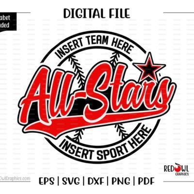 7287 All Star svg All Star svg Baseball svg Baseball All Stars All Stars svg dxf eps png pdf sublimation cut file htv clipart design