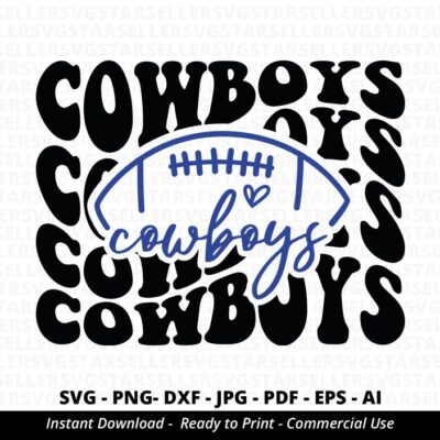 73 Cowboys Football SVG PNG Cowboys svg Stacked Cowboys svg Cowboys Mascot svg Cowboys Mom svg Cowboys Shirt svg Cowboys PNG Football Mom svg