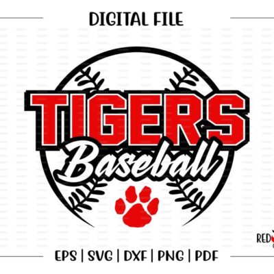 7304 Baseball svg Tiger Baseball svg Tiger Tigers Baseball svg dxf eps png pdf sublimation cut file htv vector digital