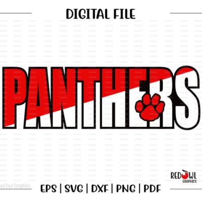 7307 Panther svg Panthers svg Paw svg Panther Panthers Paw svg dxf eps png pdf sublimation cut file htv vector digital