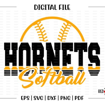 7319 Softball svg Hornet Softball svg Hornet Hornets Softball svg dxf eps png pdf sublimation cut file htv vector digital