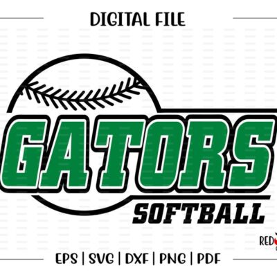 7322 Gator Softball svg Softball svg Gator Gators Softball design svg dxf eps png pdf sublimation cut file htv vector digital