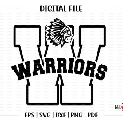 7338 Warrior svg Warriors svg Warrior Warriors Clipart svg dxf eps png pdf sublimation cut file htv vector digital