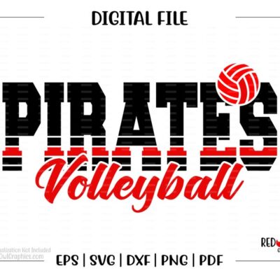 7359 Volleyball svg Pirate Volleyball svg Pirate Pirates Volleyball svg dxf eps png pdf sublimation cut file htv vector digital