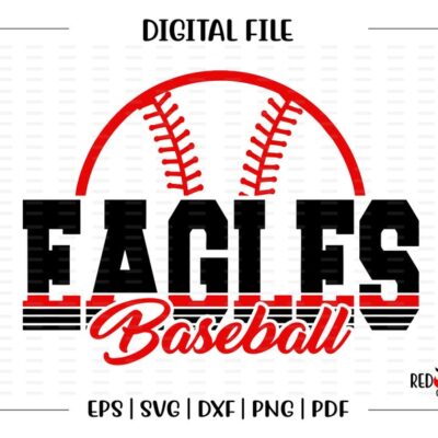 7402 Eagle Baseball svg Baseball svg Eagle Eagles Baseball vector Team Mascot svg dxf eps png pdf sublimation cut file htv