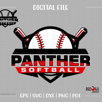 7412 Softball svg Lady Panther Softball svg Panther Panthers Softball Lady svg dxf eps png pdf sublimation cut file htv vector digital