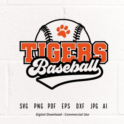 744 Tigers SVG PNG Tiger svg Baseball svg Tiger Baseball svg Tigers Sublimation Tigers Love svg Tiger paw svg Baseball Clipart Cricut svg