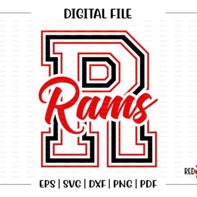 7441 Ram svg Rams svg Ram Rams Mascot School svg dxf eps png pdf sublimation cut file htv vector digital clipart design