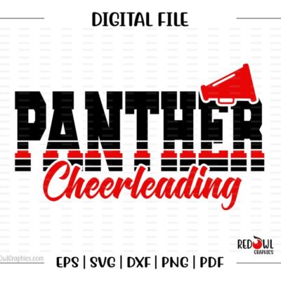 7443 Cheer svg Panther Cheer svg Cheerleading Panther Panthers Cheerleading svg dxf eps png pdf sublimation cut file htv vector