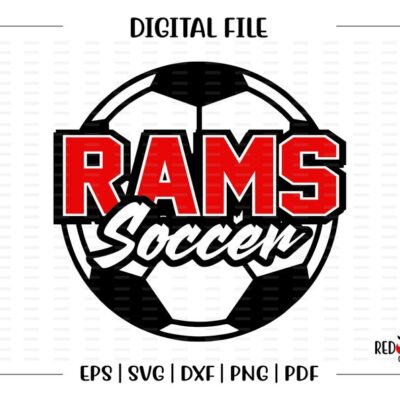 7502 Soccer svg Ram Soccer svg Ram Rams Soccer svg dxf eps png pdf sublimation cut file htv vector digital clipart design