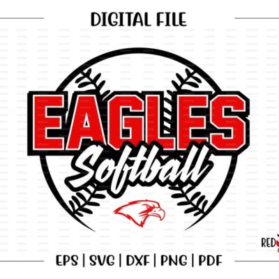 7506 Eagle Softball svg Softball svg Eagle Eagles Softball clipart svg dxf eps png pdf sublimation cut file htv vector digital