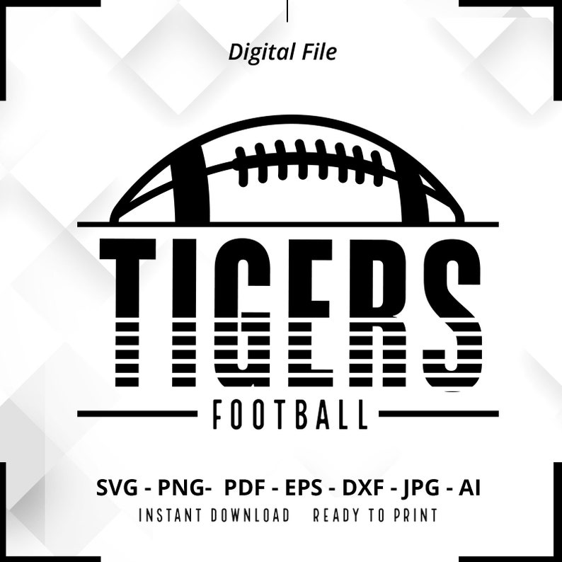 754 Tigers Football SVG PNG Tigers svg Tigers Shirt svg Tigers png Football Shirt svg Football Mom svg Football svg Cut File Cricut