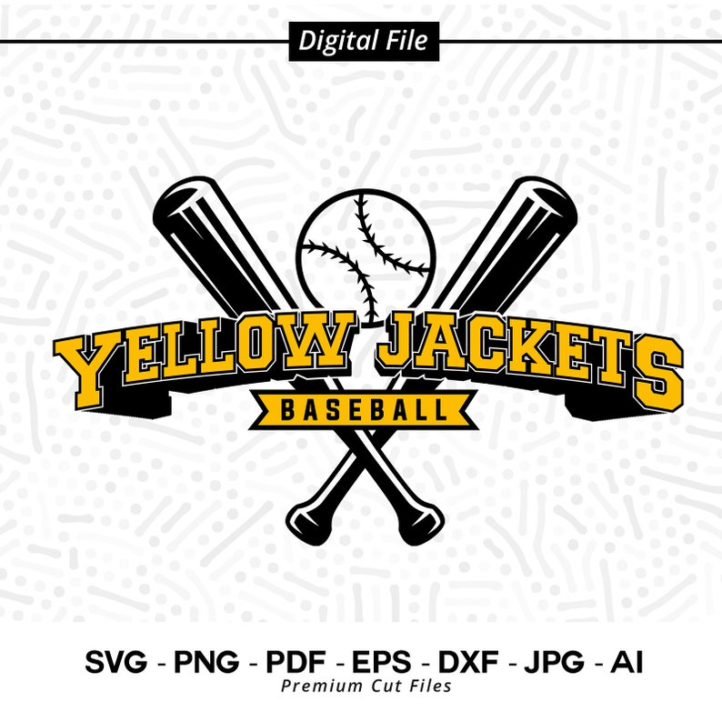 760 Yellow Jackets Baseball SVG PNG Baseball svg Yellow Jackets svg Baseball Shirt svg Baseball Mom svg Yellow Jackets svg Cricut Cut File