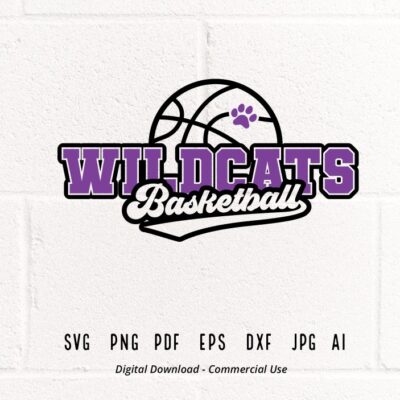 768 Wildcats SVG PNG Basketball svg Wildcats Basketball svg Wildcats paw svg Wildcats Pride svg Wildcats Cheer svg Wildcats Vibes svg