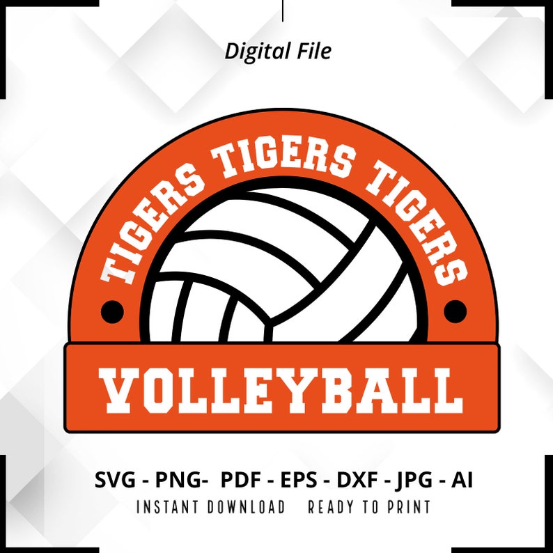 769 Tigers Volleyball SVG PNG Tigers svg Tigers Cheer svg Volleyball svg Tigers Mom Tigers Shirt Volleyball Mom svg Volleyball Shirt svg