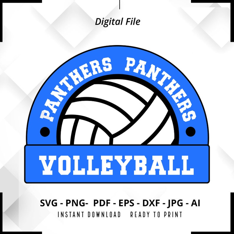 770 Panthers Volleyball SVG PNG Panthers svg Panthers Cheer svg Volleyball svg Panthers Mom svg Panthers Shirt svg Volleyball Shirt svg