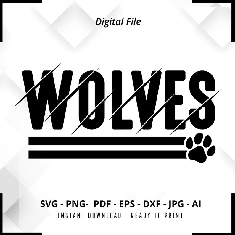 773 Wolves SVG PNG Wolve Claw svg Wolves Paw svg Wolves Mom svg Wolves Shirt svg Wolves png Wolves Mascot svg Claw svg Cricut Cut File