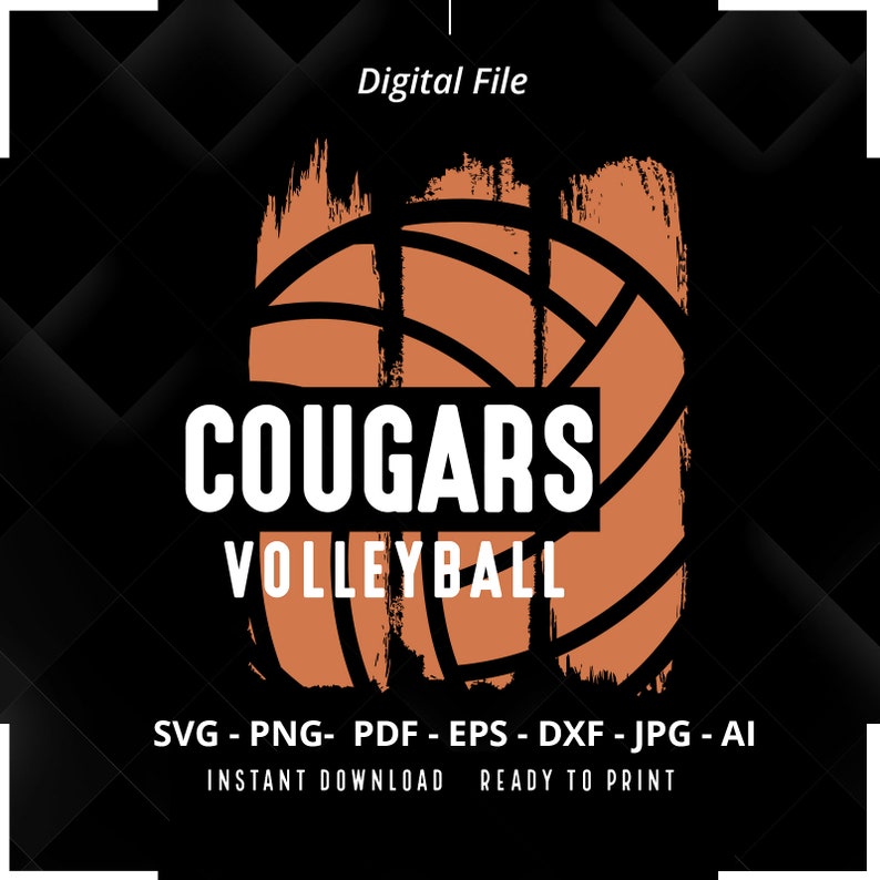 777 Cougars Volleyball SVG PNG Cougars svg Cougars Cheer svg Volleyball svg Cougars Mom svg Cougars Shirt svg Volleyball Shirt svg Cricut