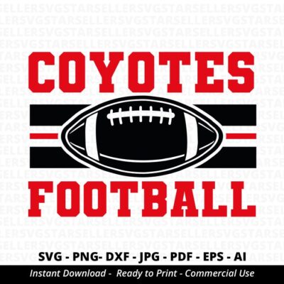 790 Coyotes Football SVG PNG Coyotes svg Coyotes Shirt svg Coyotes Mascot svg Coyotes Pride svg Coyotes Cheer svg Coyotes png Silhouette