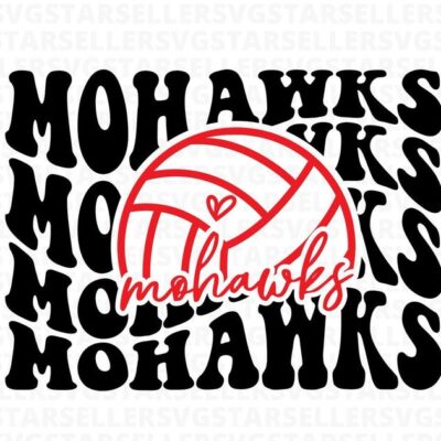 812 Mohawks Volleyball SVG PNG Mohawks svg Stacked Mohawks svg Mohawks Mascot svg Mohawks Mom svg Mohawks Shirt svg Volleyball Mom svg Cut File