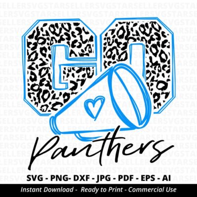 82 Go Panthers Leopard SVG Panthers Cheer svg Panthers Mascot Panthers svg Cheer Little Mom Team Mascot School Team svg School Spirit Cricut