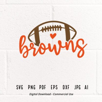 839 Browns SVG Browns Mascot svg Browns Heart svg Browns School Team svg Browns Cheer svg Browns Vibes svg School Spirit svg Cricut svg