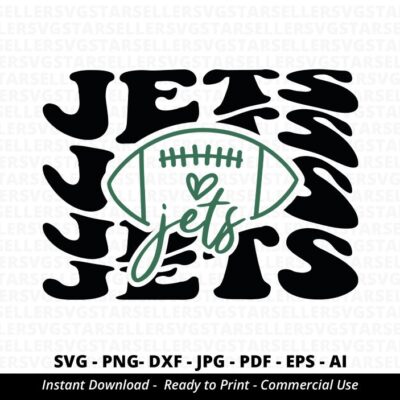 849 Jets Football SVG PNG Jets svg Stacked Jets svg Jets Mascot svg Jets Mom svg Jets Shirt svg Jets PNG Football Mom svg Jets Love svg Cricut