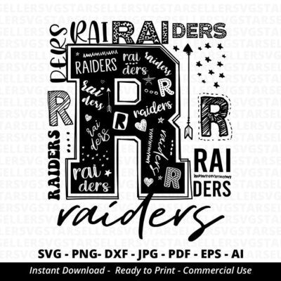 883 Raiders SVG Raiders Typography svg Raiders Football svg Raiders Mascot svg Raiders Shirt svg Raiders Cheer School Spirit Raiders Mom Cricut