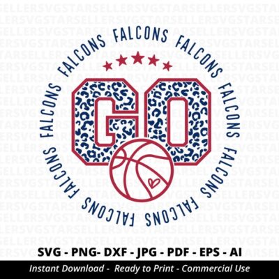 896 Go Falcons Basketball SVG PNG Falcons svg Leopard Go Falcons Falcons Shirt svg Falcons Basketball svg Falcons Mom svg Falcons PNG Cricut