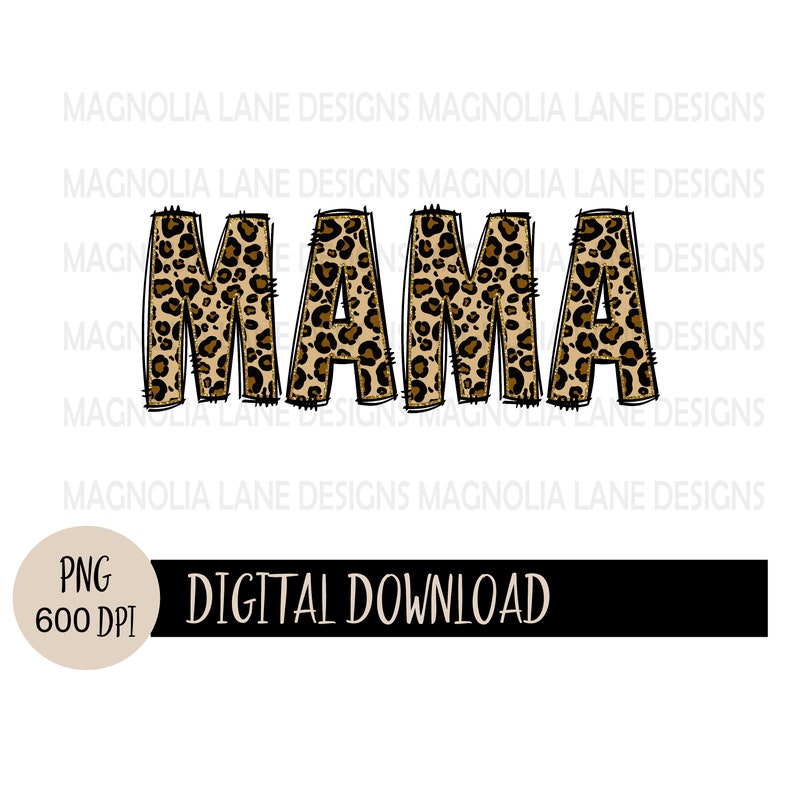 8997 MAMA PNG Cheetah Print Png Sublimation