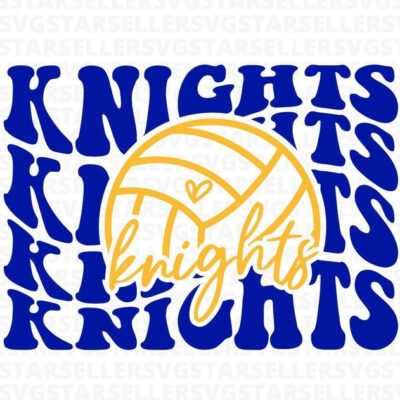 90 Knights Volleyball SVG PNG Knights svg Stacked Knights svg Knights Mascot svg Knights Mom svg Knights Shirt svg Volleyball Mom svg Cut File