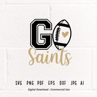 917 Saint Football svg Saint Saints Football svg png Sublimation Football Clipart Cricut svg Clipart Digital Download SVG for Shirts