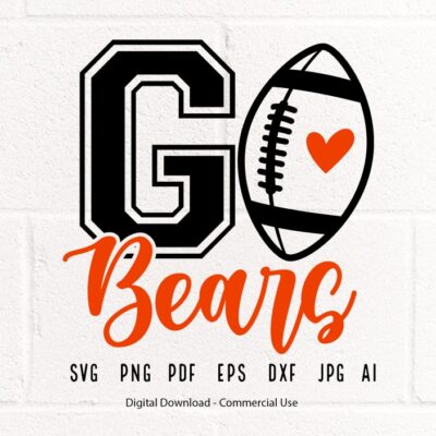 927 Bears SVG PNG Bears Football svg Bears svg Bears Mascot svg Bears Shirt svg Bears Mom svg Bears School Team svg Bears Pride Cricut