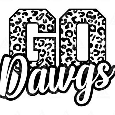 936 Go Dawgs Leopard Svg Go Dawgs Football Svg Run Dawgs Svg Cheer Mom T Shirt Go Team Cut File Cricut Png Pdf Eps Vector Stencil