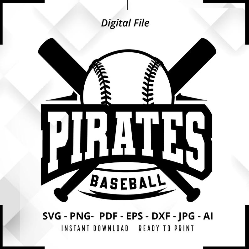 940 Pirates Baseball SVG PNG Pirates svg Baseball svg Pirates Shirt svg Pirates Cheer svg Pirates Mom svg Baseball Shirt svg Cricut