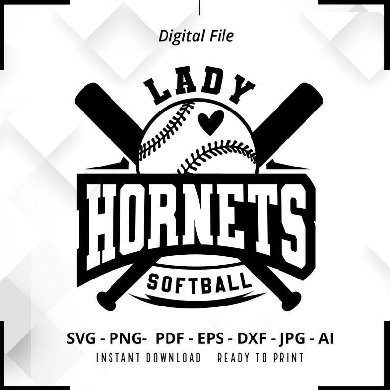 945 Lady Hornets Softball SVG PNG Softball svg Lady Hornets Shirt svg Lady Hornets Cheer svg Lady Hornets Mom svg Softball Shirt svg Cricut