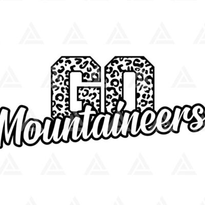 947 Go Mountaineers Leopard Svg Mountaineers Football Run Mountaineers Cheer Mom T Shirt Go Team Cut File Cricut Png Pdf Vector Stencil