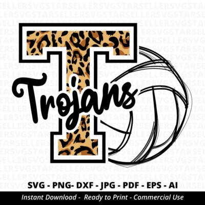 976 Trojans Volleyball SVG Trojans svg Trojans Volleyball Mom Cheer Mom svg Team Spirit svg Volleyball Mom svg Trojans Mascot Cricut Silhouette