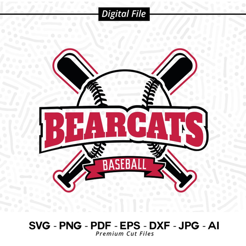 978 Bearcats Baseball SVG PNG Baseball svg Bearcats svg Baseball Shirt svg Baseball Mom svg Bearcats Pride svg Bearcats Cheer svg Cut File