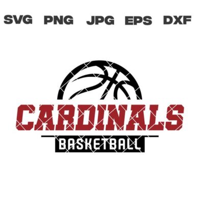 9895 Cardinals SVG Cardinals Basketball SVG Basketball Team svg png jpg dxf eps Cricut File Digital Silhouette Instant Download