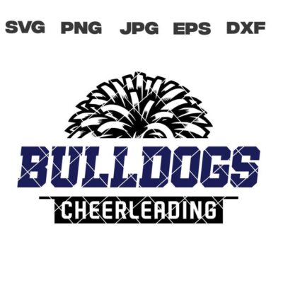 9898 Bulldogs SVG Bulldogs Cheerleading SVG Cheerleading svg png jpg dxf eps Cricut Files Digital Download Sublimation Vector