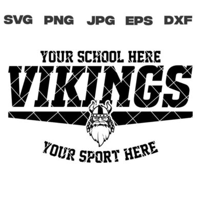 9906 Personalized Custom Vikings svg School Mascot svg dxf eps png jpg sublimation cut file cricut silhouette vector digital