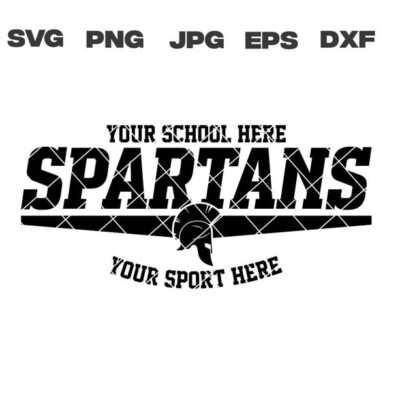 9909 Personalized Custom Spartans svg School Mascot svg dxf eps png jpg sublimation cut file cricut silhouette vector digital