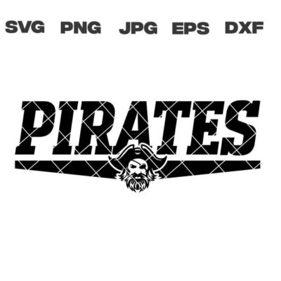 9924 Pirates svg Pirates School Mascot Clipart svg dxf eps png jpg sublimation cut files for cricut silhouette vector digital