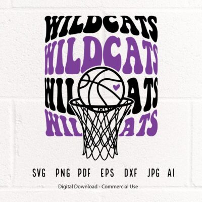 993 Wildcats Basketball SVG PNG Wildcats Mascot svg Wildcats svg Wildcats School Team svg Wildcats Hoop svg Basketball Hoop svg School Spirit