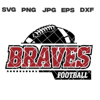 9935 Braves SVG Braves Football SVG Football Team svg png jpg dxf eps Cricut Files Digital Download Silhouette Instant Download